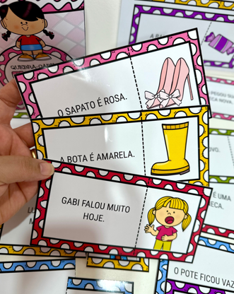 QUEBRA - CABEÇA FRASES SÍLABAS SIMPLES - Imagem 4