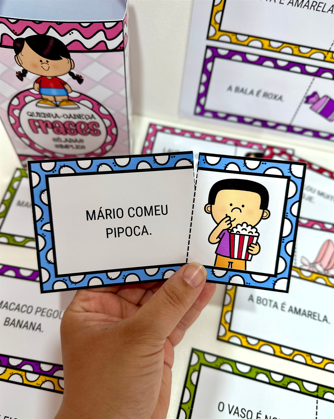 QUEBRA - CABEÇA FRASES SÍLABAS SIMPLES - Imagem 3