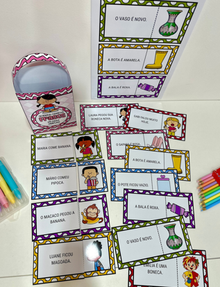 QUEBRA - CABEÇA FRASES SÍLABAS SIMPLES