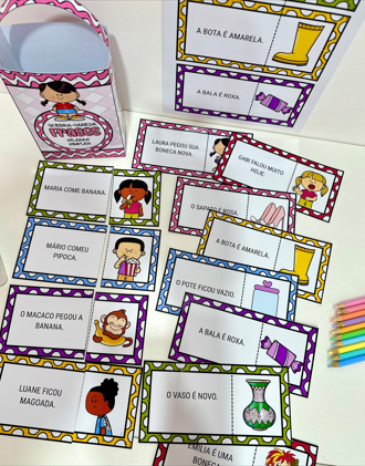 QUEBRA - CABEÇA FRASES SÍLABAS SIMPLES - Imagem 5