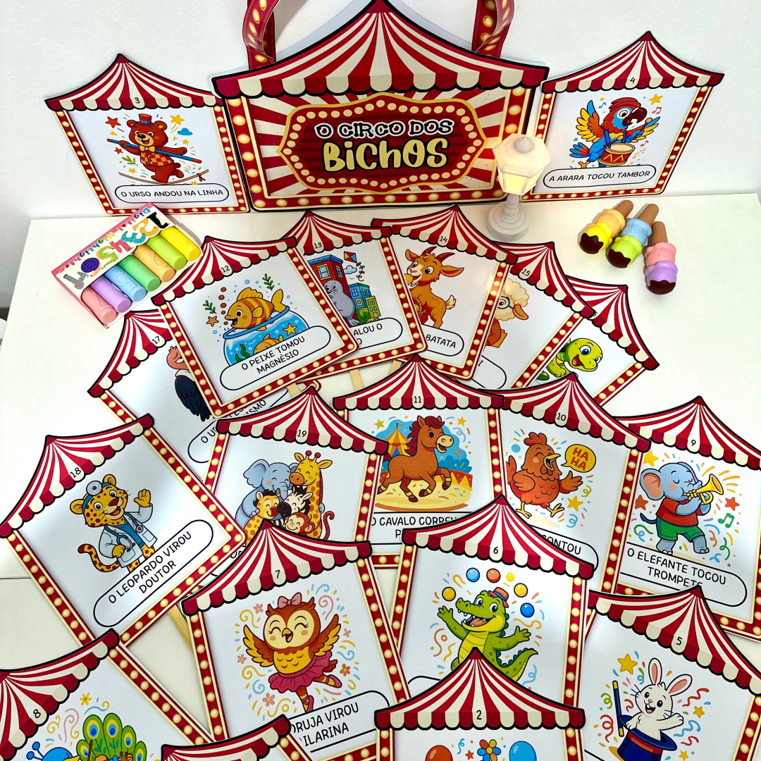 SACOLA CIRCO DOS BICHOS