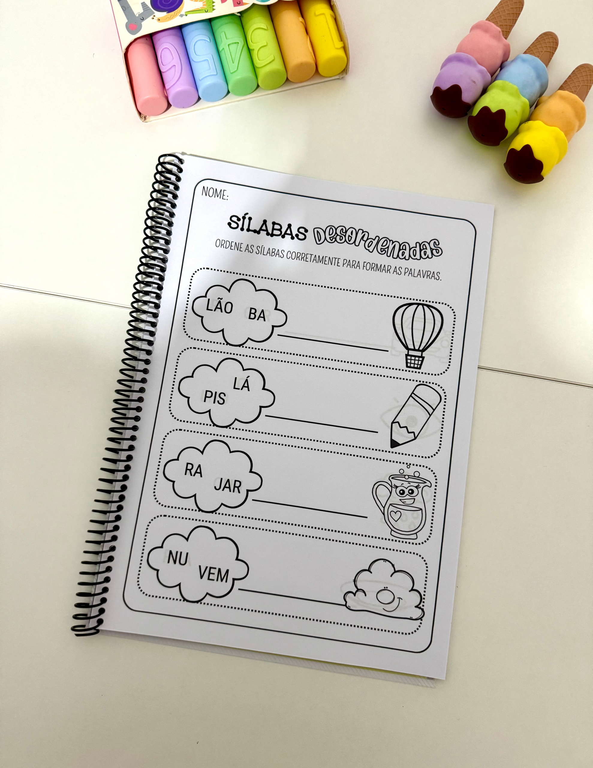 SÍLABAS DESORDENADAS