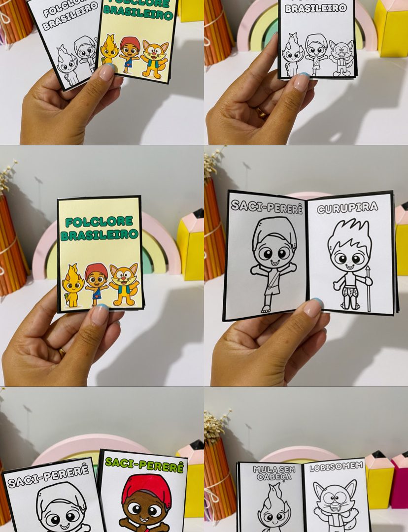 MINI LIVRO FOLCLORE