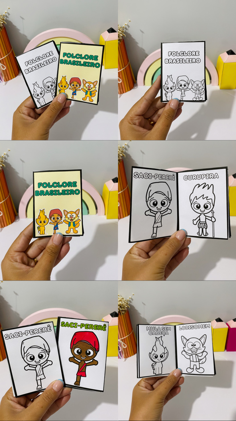 MINI LIVRO FOLCLORE