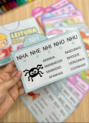 FICHAS DE LEITURA SÍLABAS COMPLEXAS - Imagem 3