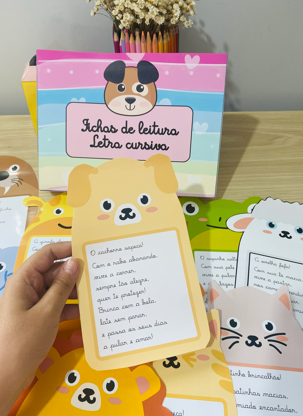 FICHAS DE LEITURA CURSIVA - Imagem 6