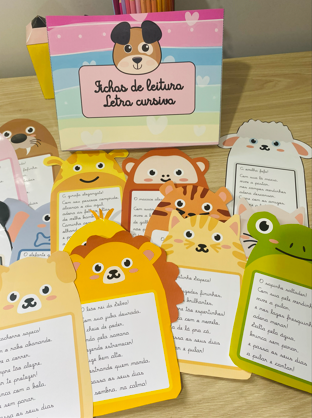 FICHAS DE LEITURA CURSIVA