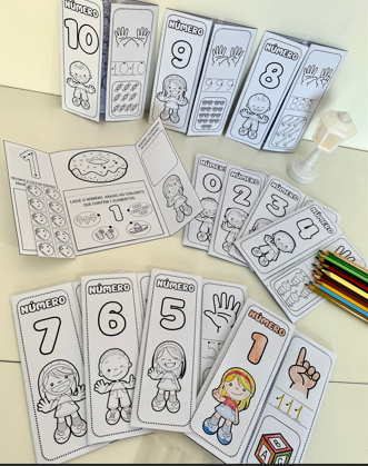 LAPBOOK NUMERAIS DE 0 À 10 - Imagem 2