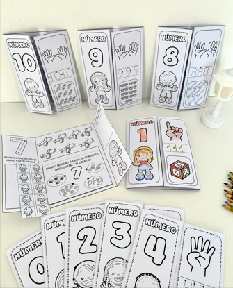 LAPBOOK NUMERAIS DE 0 À 10 - Imagem 5