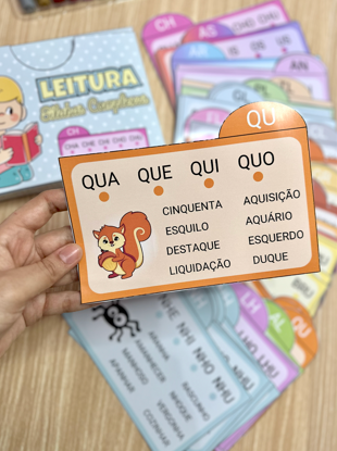 FICHAS DE LEITURA SÍLABAS COMPLEXAS - Imagem 2