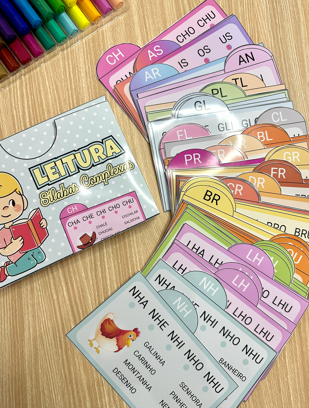 FICHAS DE LEITURA SÍLABAS COMPLEXAS