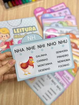 FICHAS DE LEITURA SÍLABAS COMPLEXAS - Imagem 5