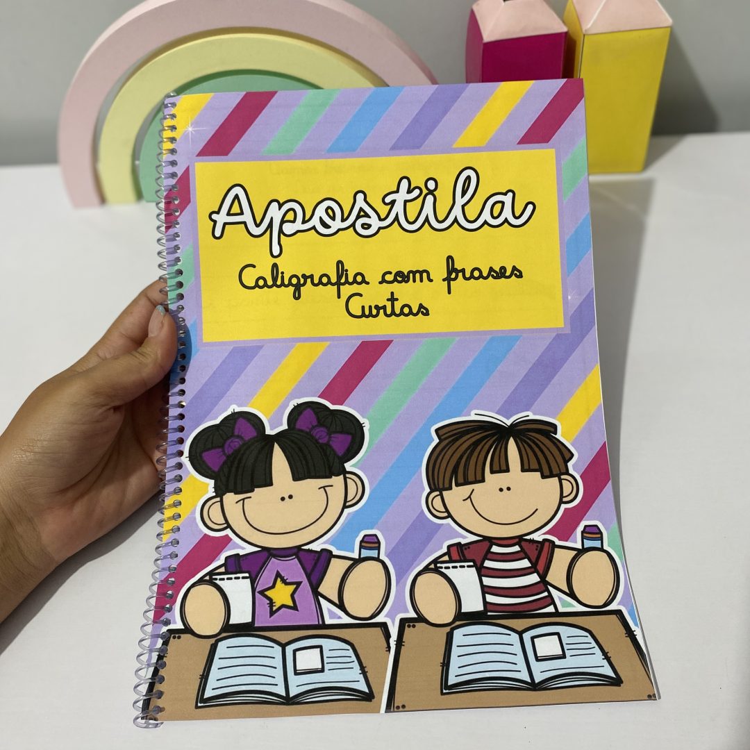 APOSTILA DE CALIGRAFIA COM FRASES CURTAS