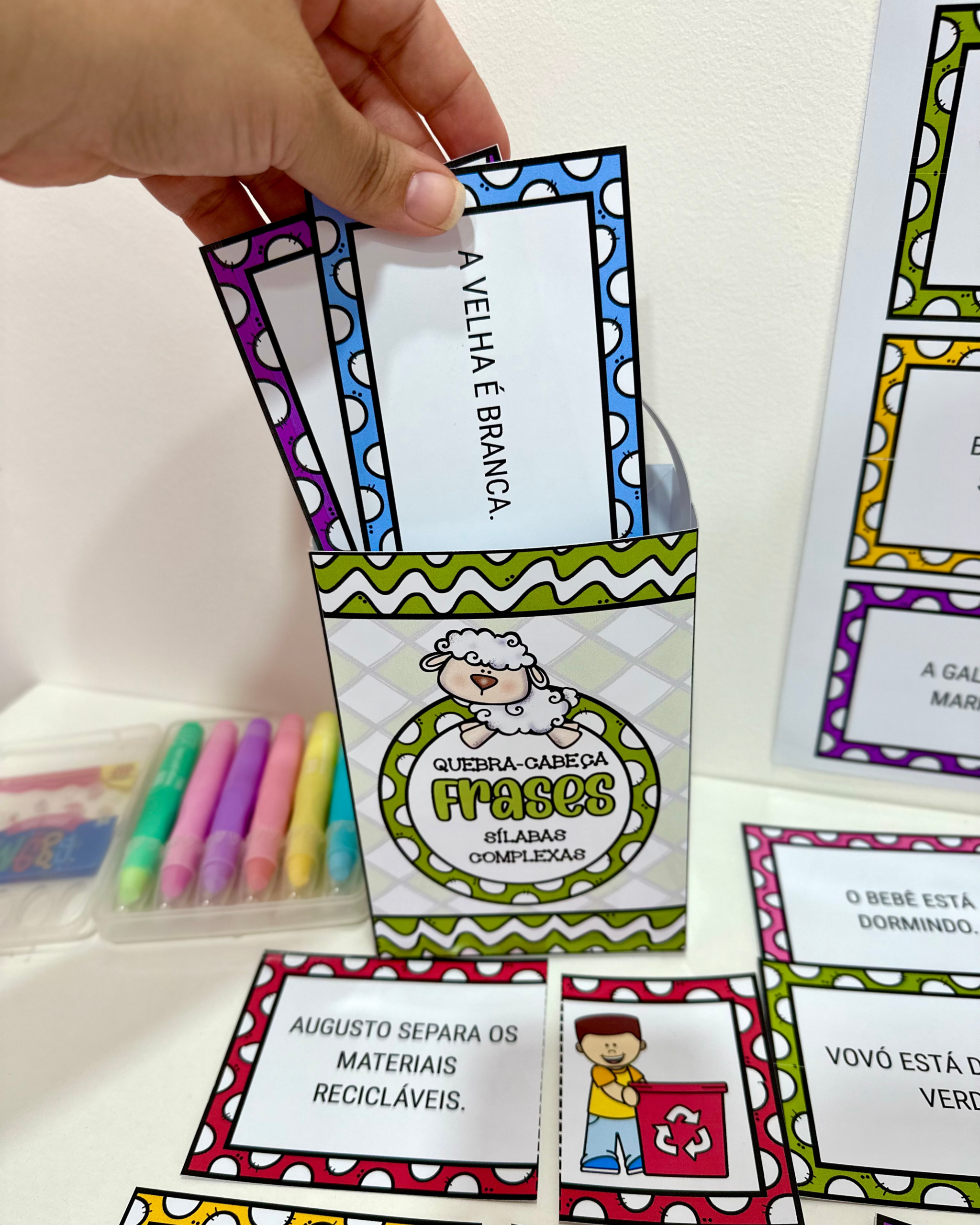 QUEBRA-CABEÇA DAS FRASES - SÍLABAS COMPLEXAS - Imagem 3