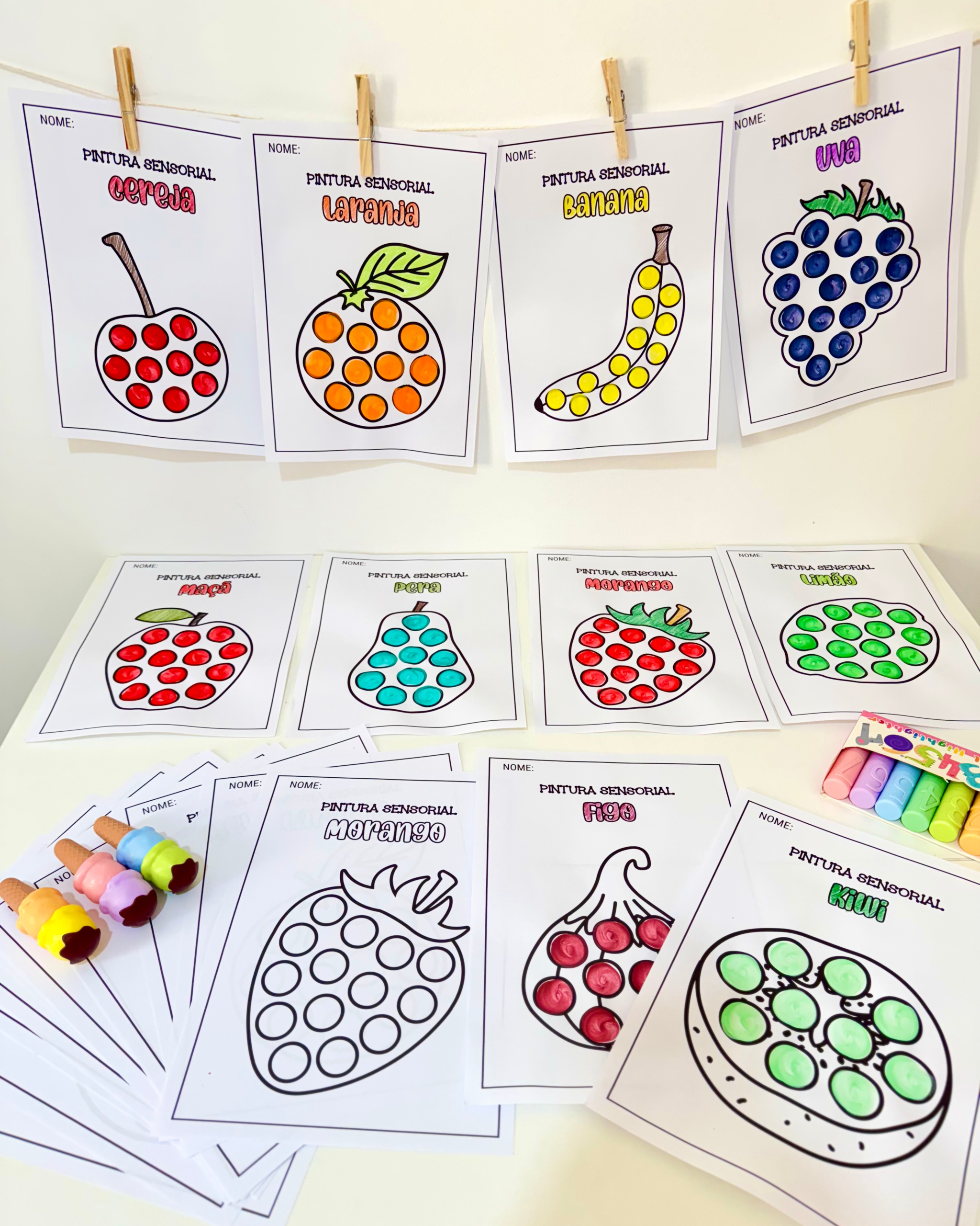 PINTURA SENSORIAL FRUTAS