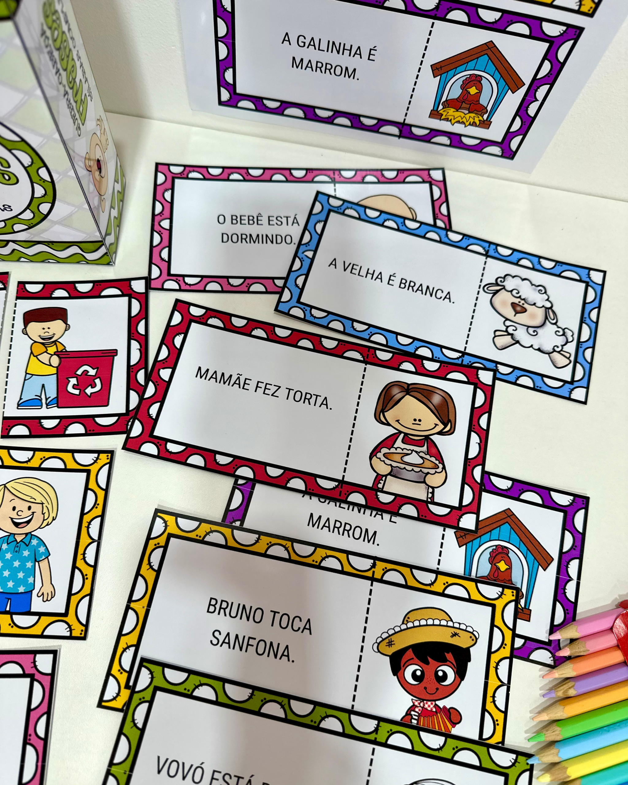 QUEBRA-CABEÇA DAS FRASES - SÍLABAS COMPLEXAS - Imagem 4