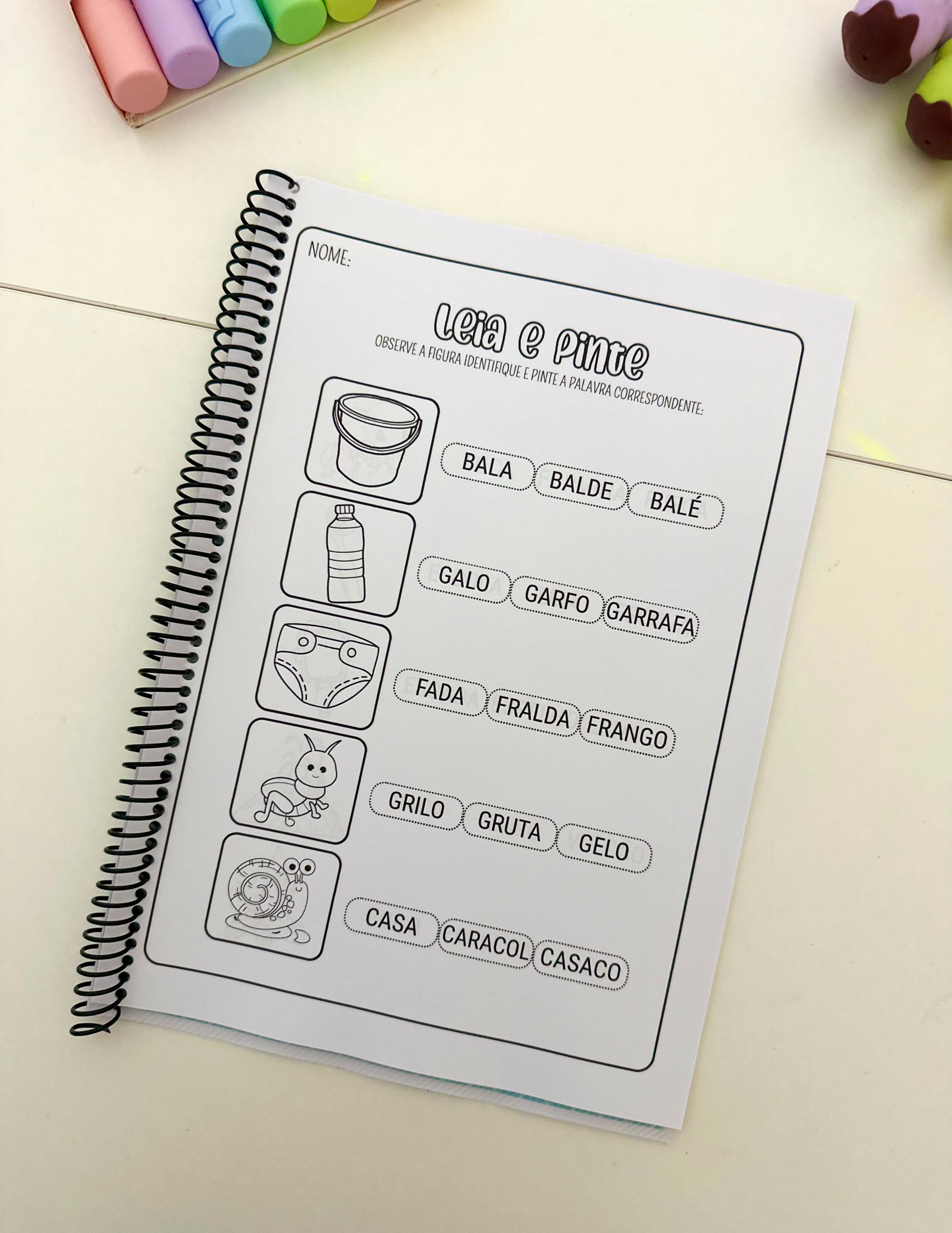 LEIA E PINTE - SÍLABAS COMPLEXAS - Imagem 3