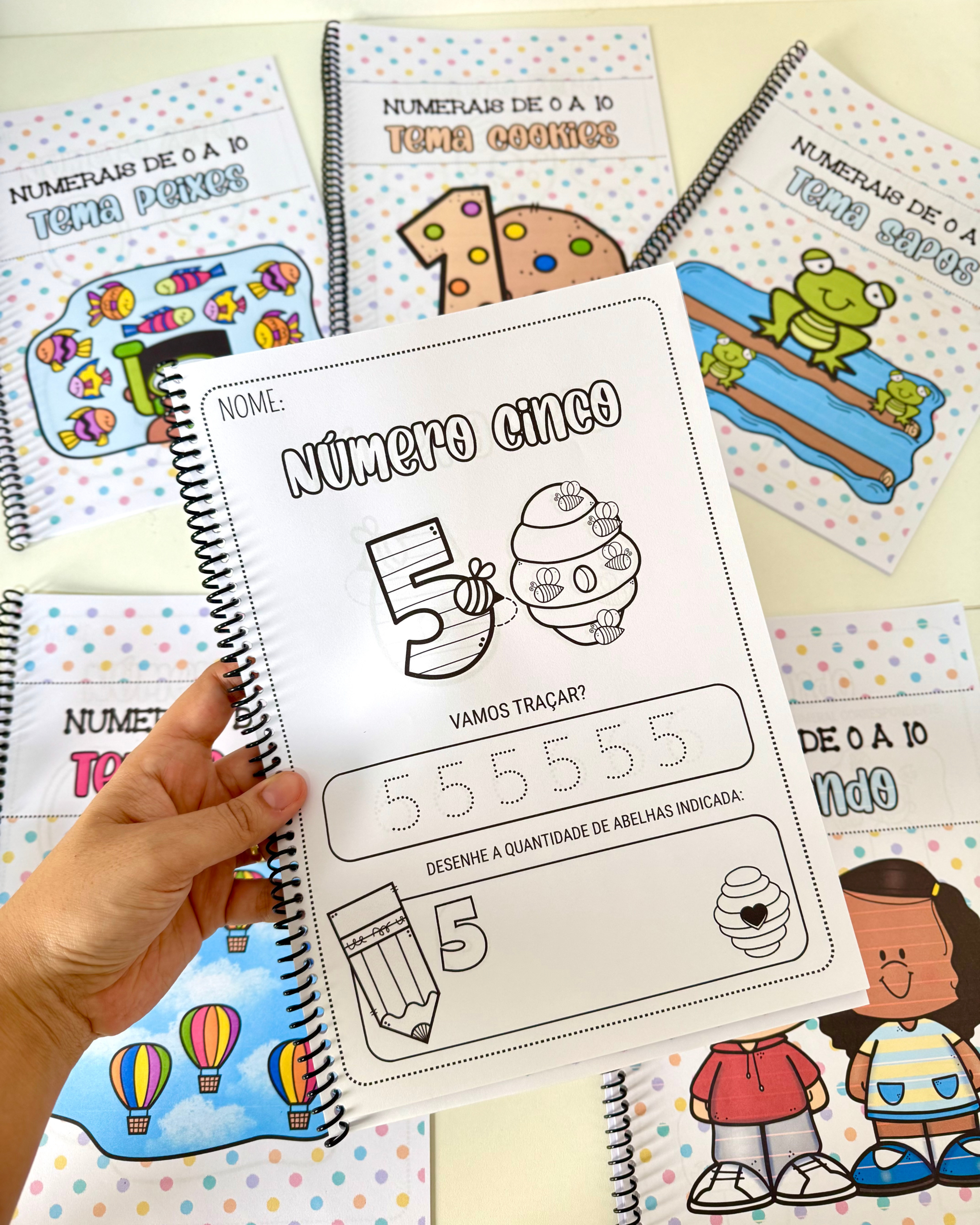 KIT 6 APOSTILAS NUMERAIS DE 0 A 10 - Imagem 5