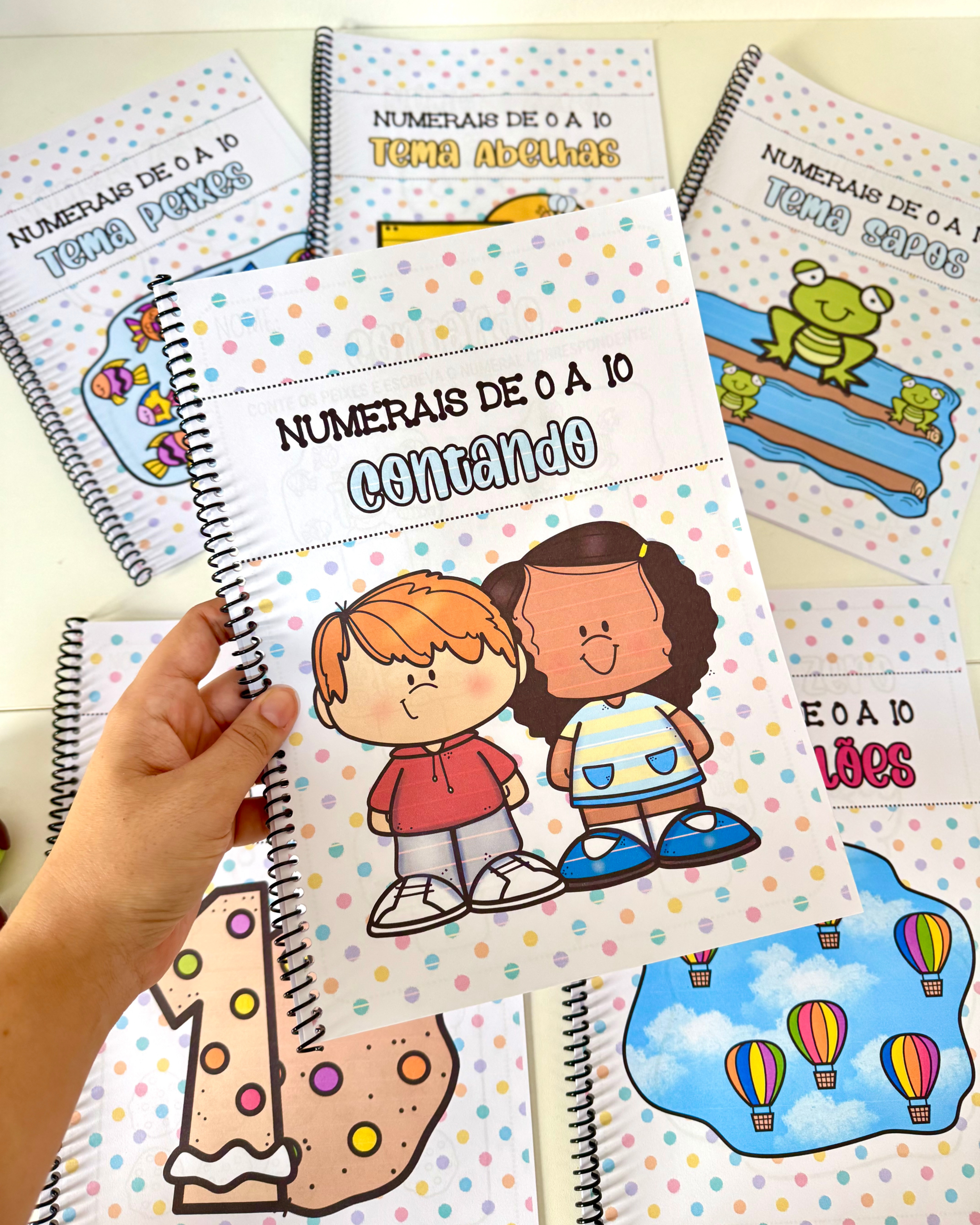 KIT 6 APOSTILAS NUMERAIS DE 0 A 10 - Imagem 2