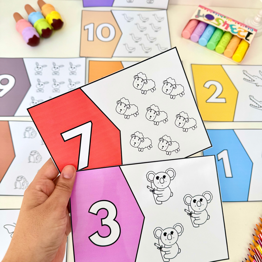 QUEBRA-CABEÇA NUMERAIS 1 A 10