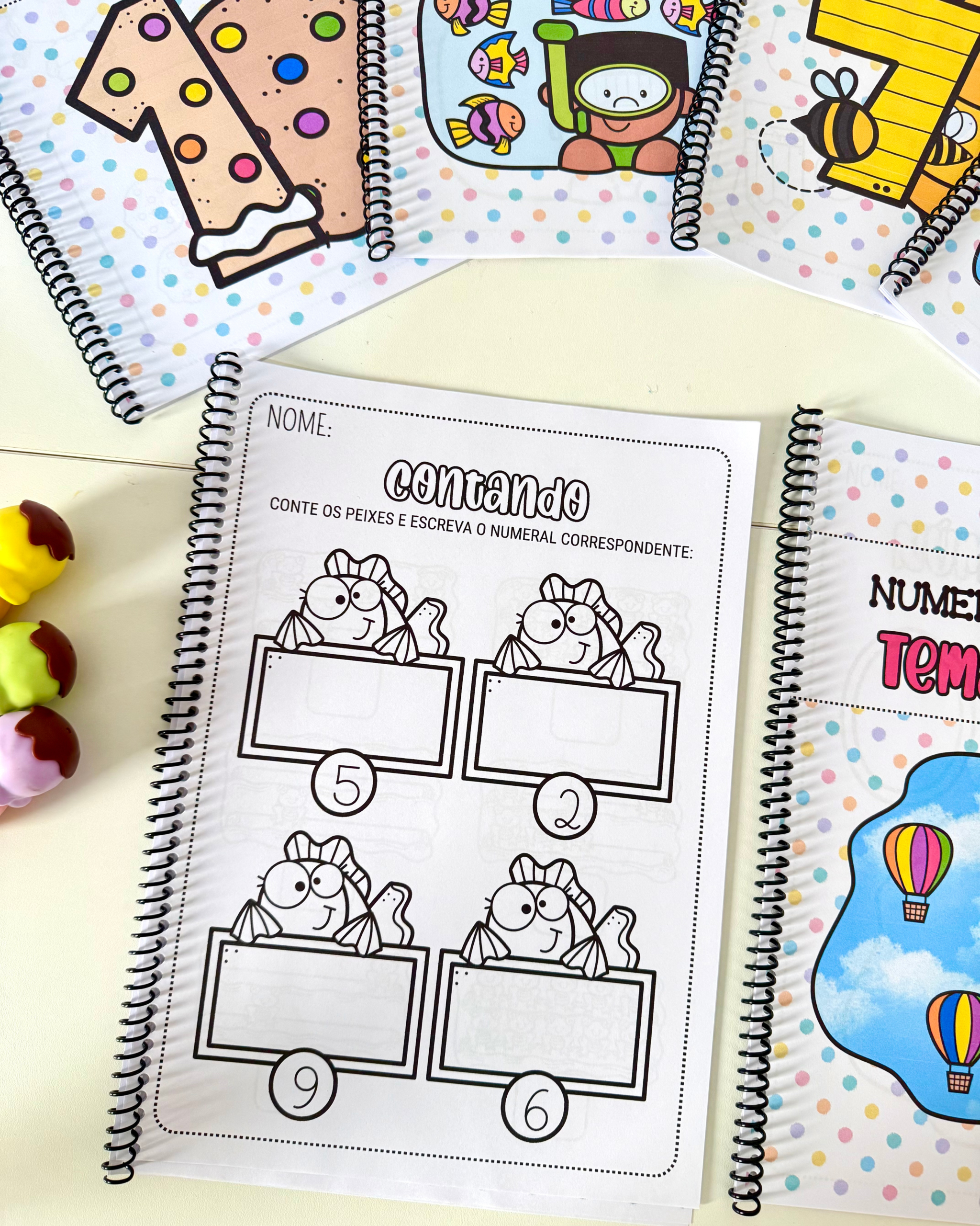 KIT 6 APOSTILAS NUMERAIS DE 0 A 10 - Imagem 4