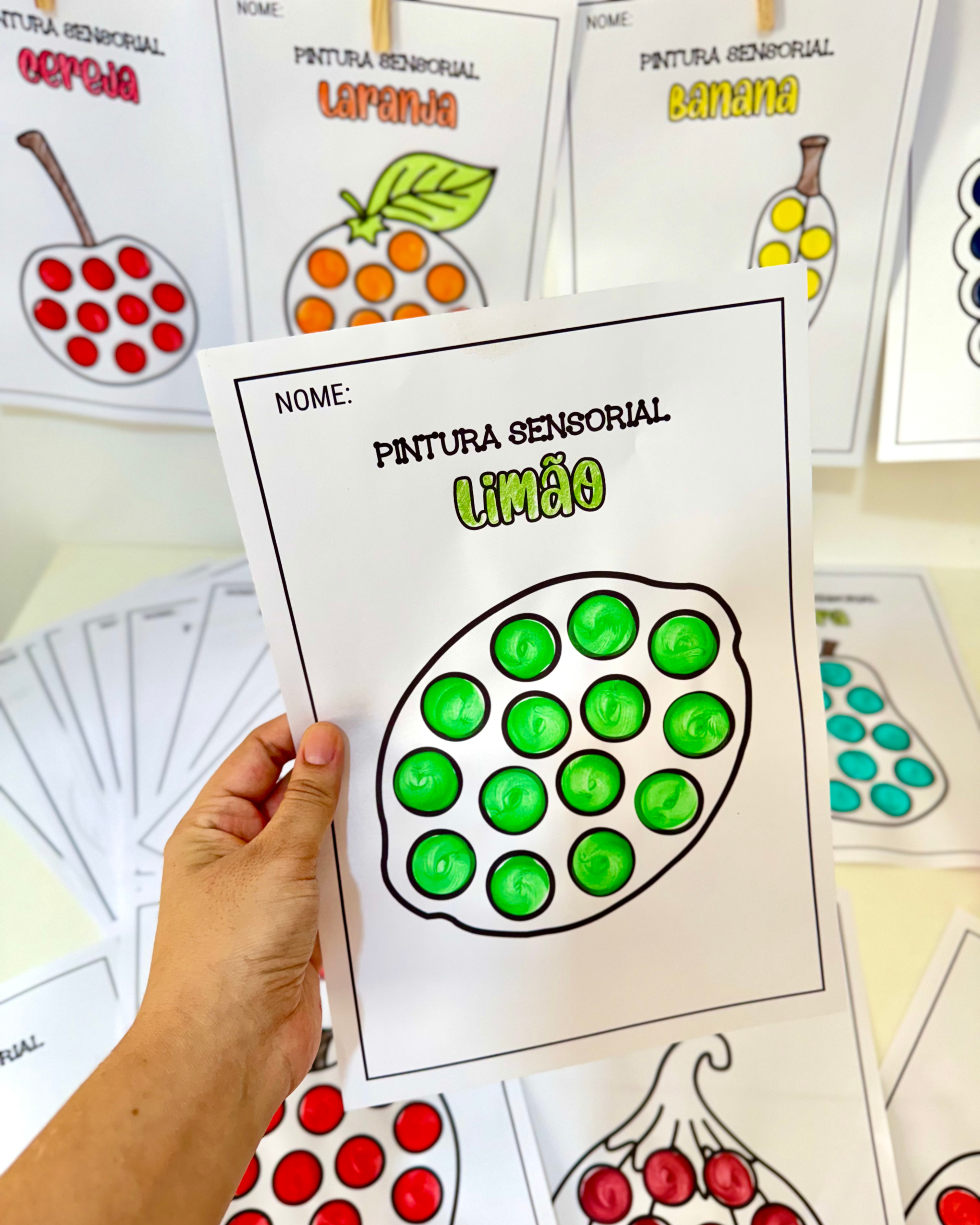 PINTURA SENSORIAL FRUTAS - Imagem 4