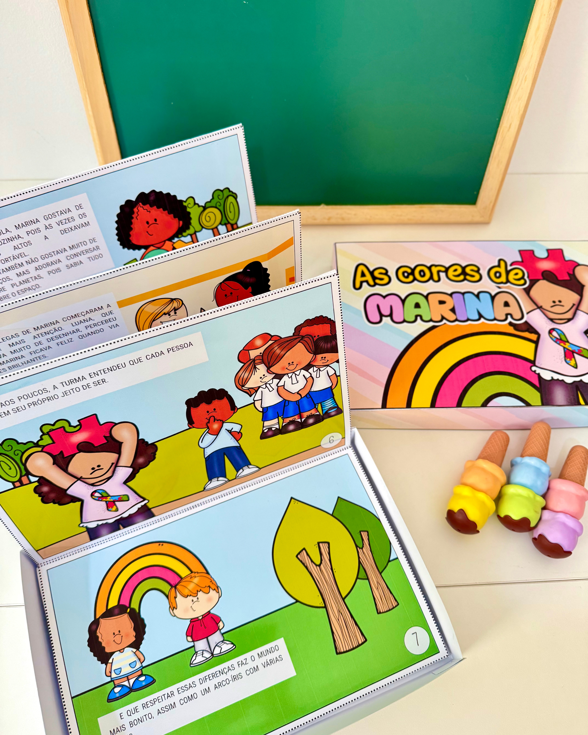 LIVRO NA CAIXA "AS CORES DE MARINA" - Imagem 3