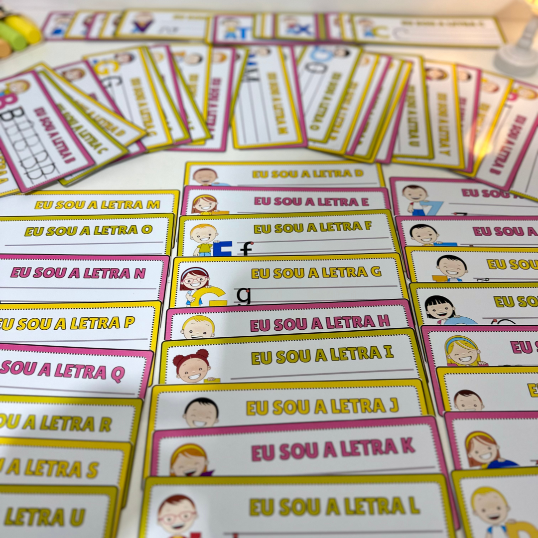 FICHAS DE TRAÇADO DO ALFABETO