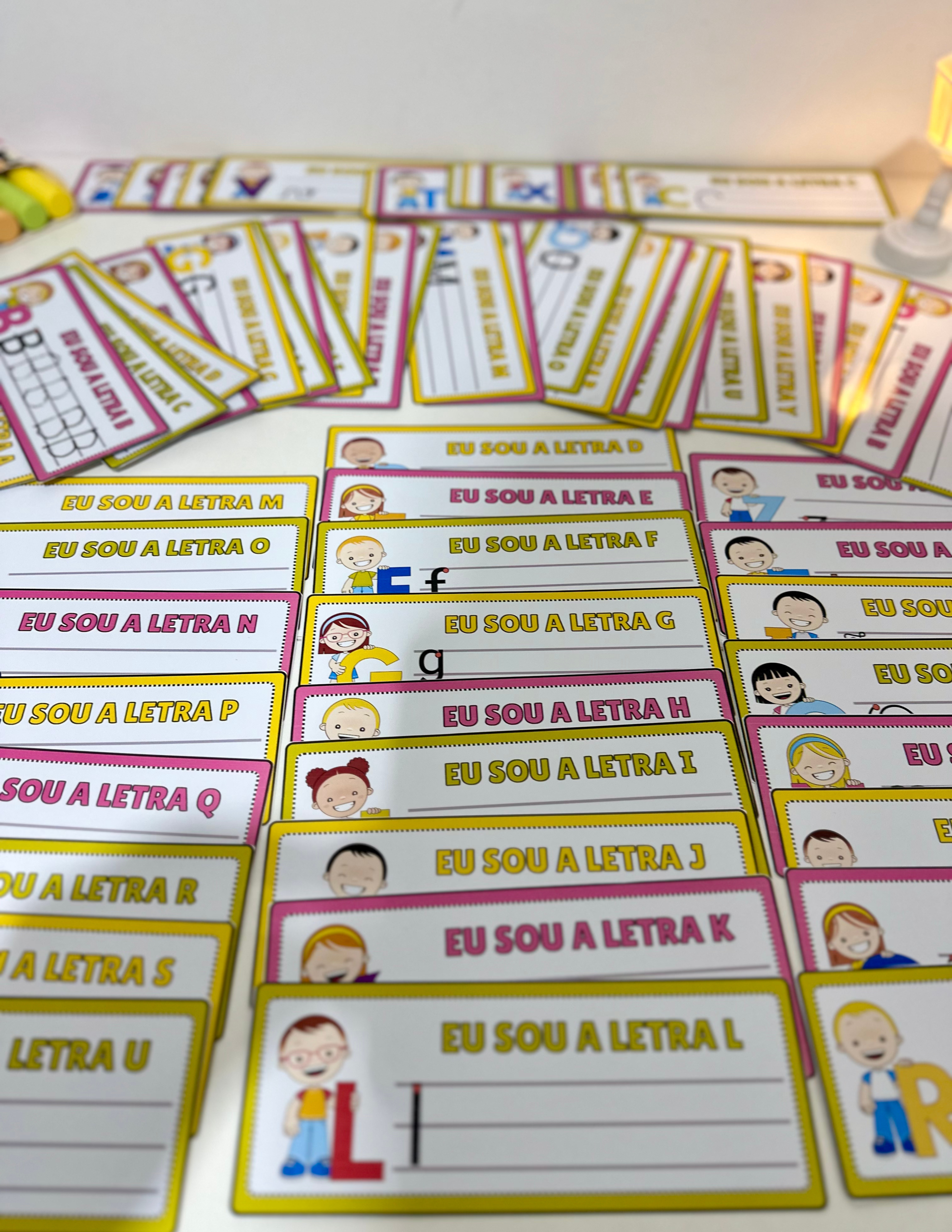 FICHAS DE TRAÇADO DO ALFABETO