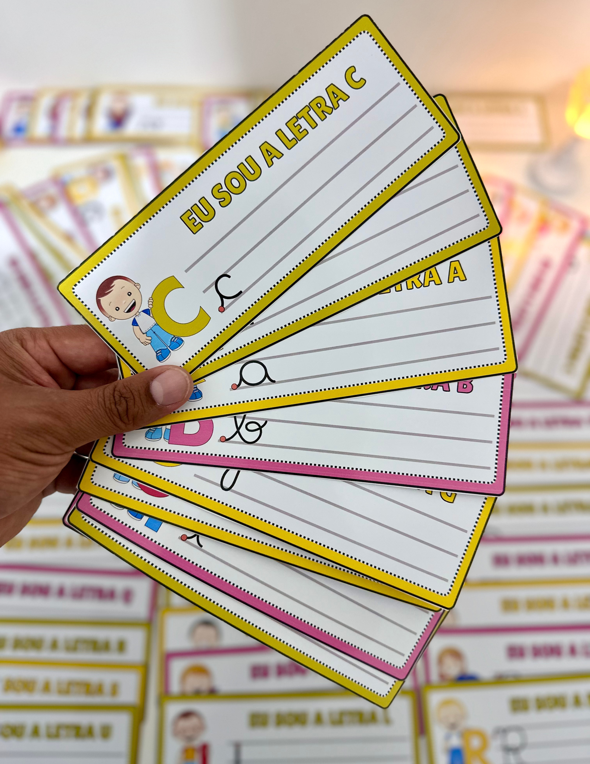 FICHAS DE TRAÇADO DO ALFABETO - Imagem 3