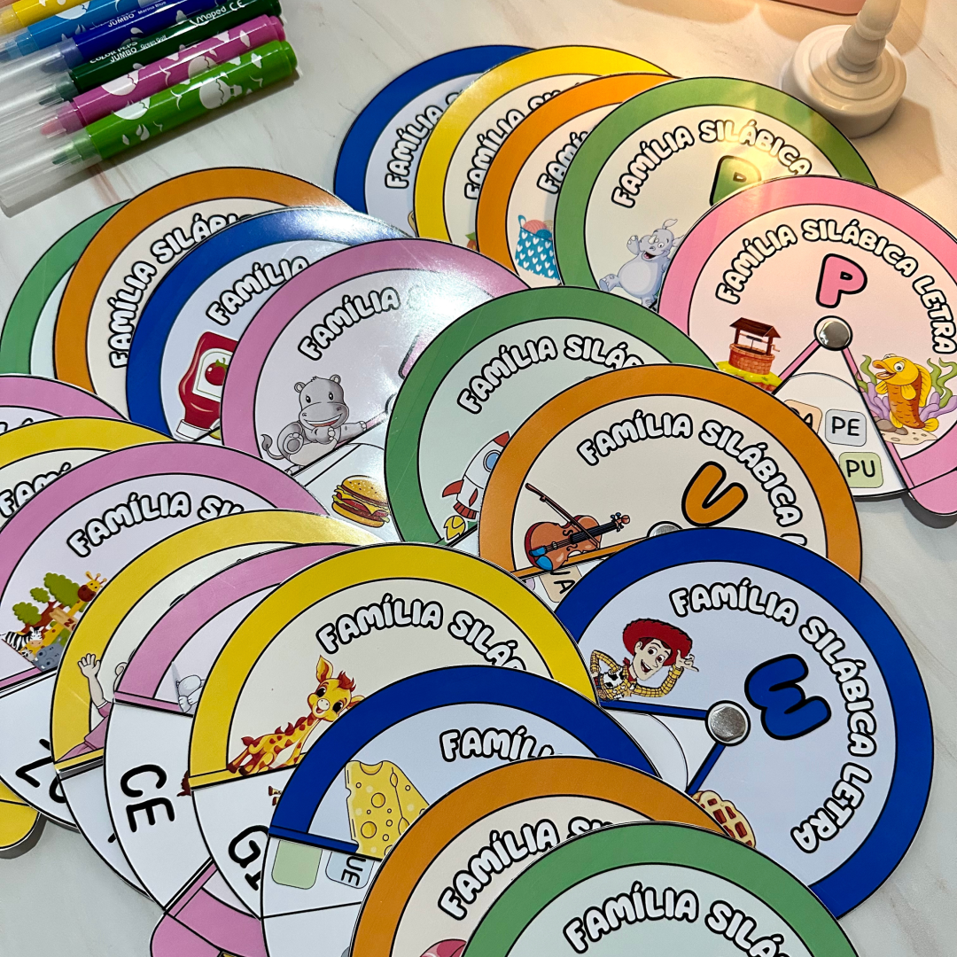 ROLETA SILÁBICA - SÍLABAS SIMPLES