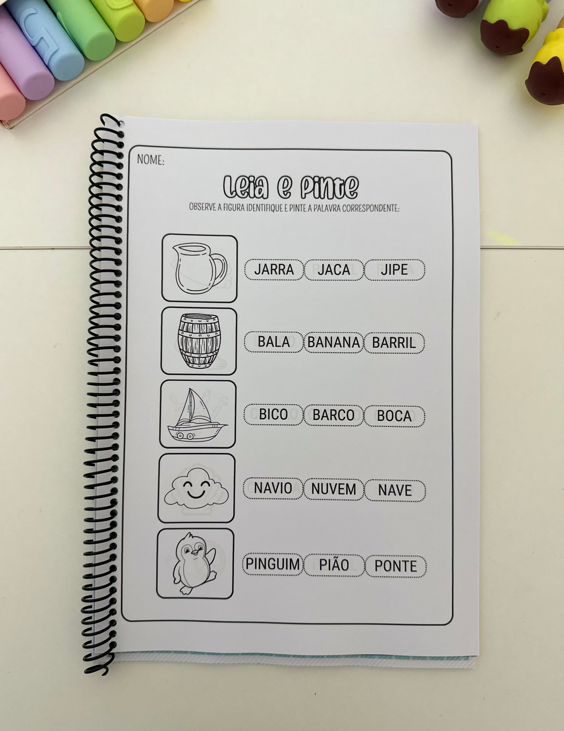 LEIA E PINTE - SÍLABAS COMPLEXAS - Imagem 2