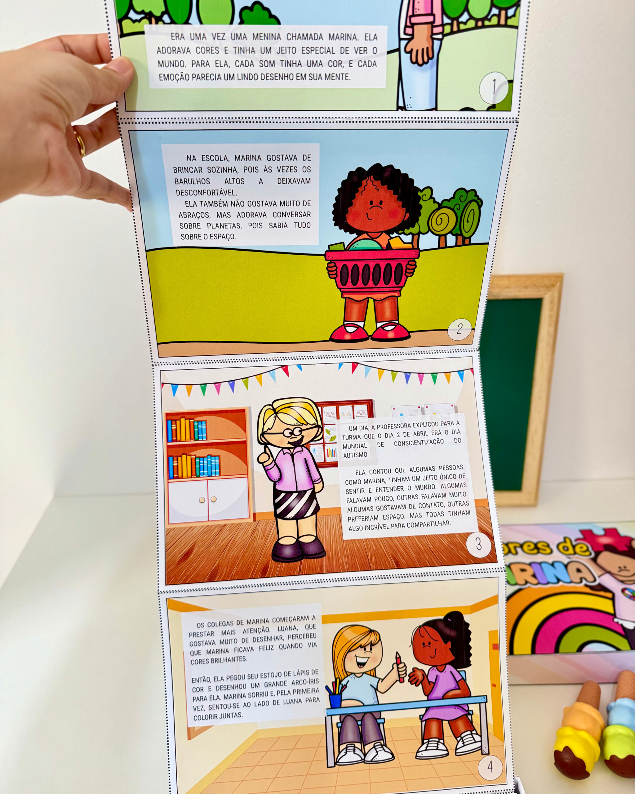 LIVRO NA CAIXA "AS CORES DE MARINA" - Imagem 4