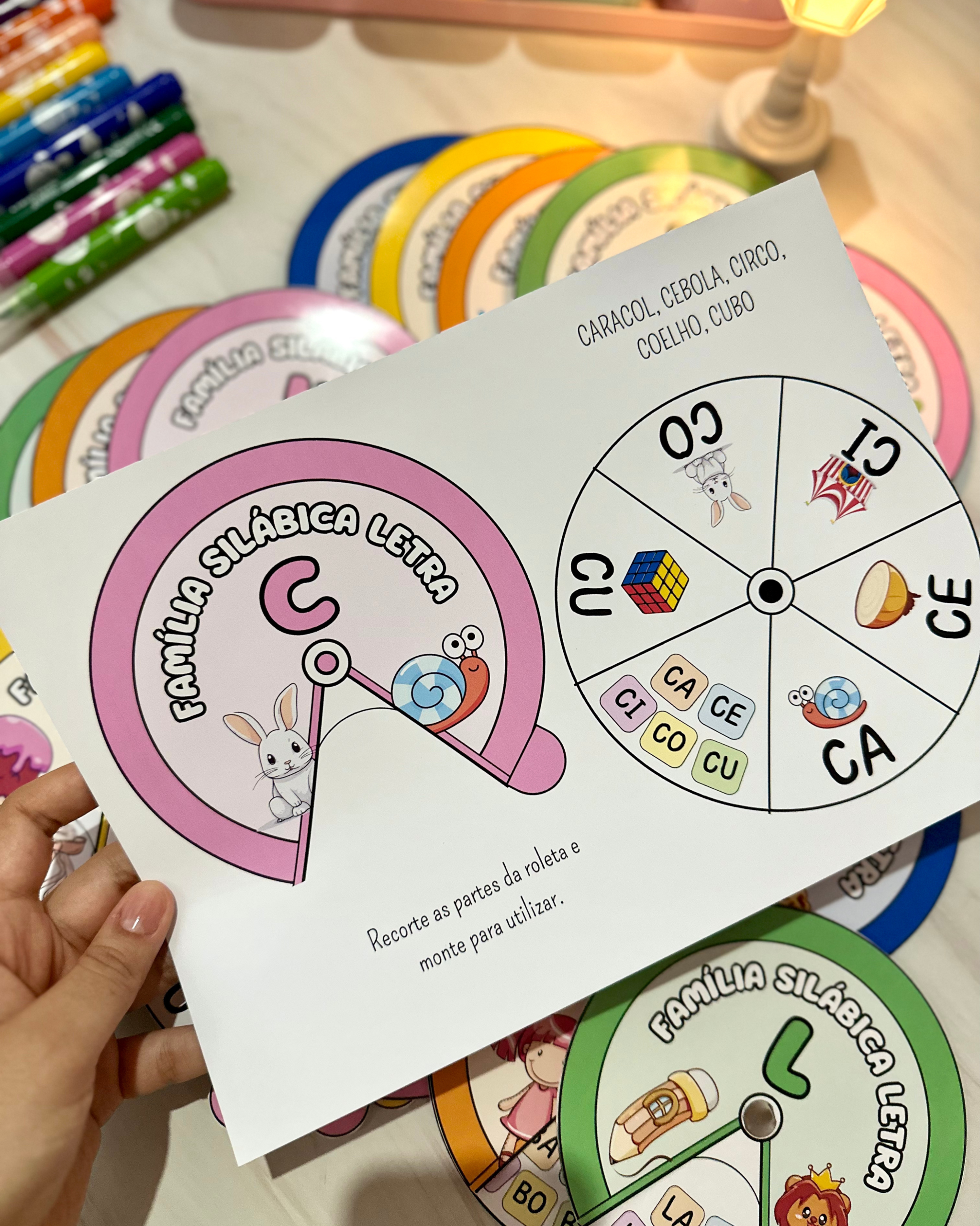 ROLETA SILÁBICA - SÍLABAS SIMPLES - Imagem 4