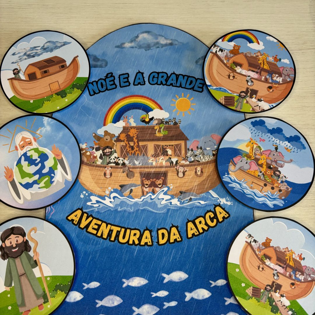 LUVA DE HISTÓRIA "NOÉ E A GRANDE ARCA"