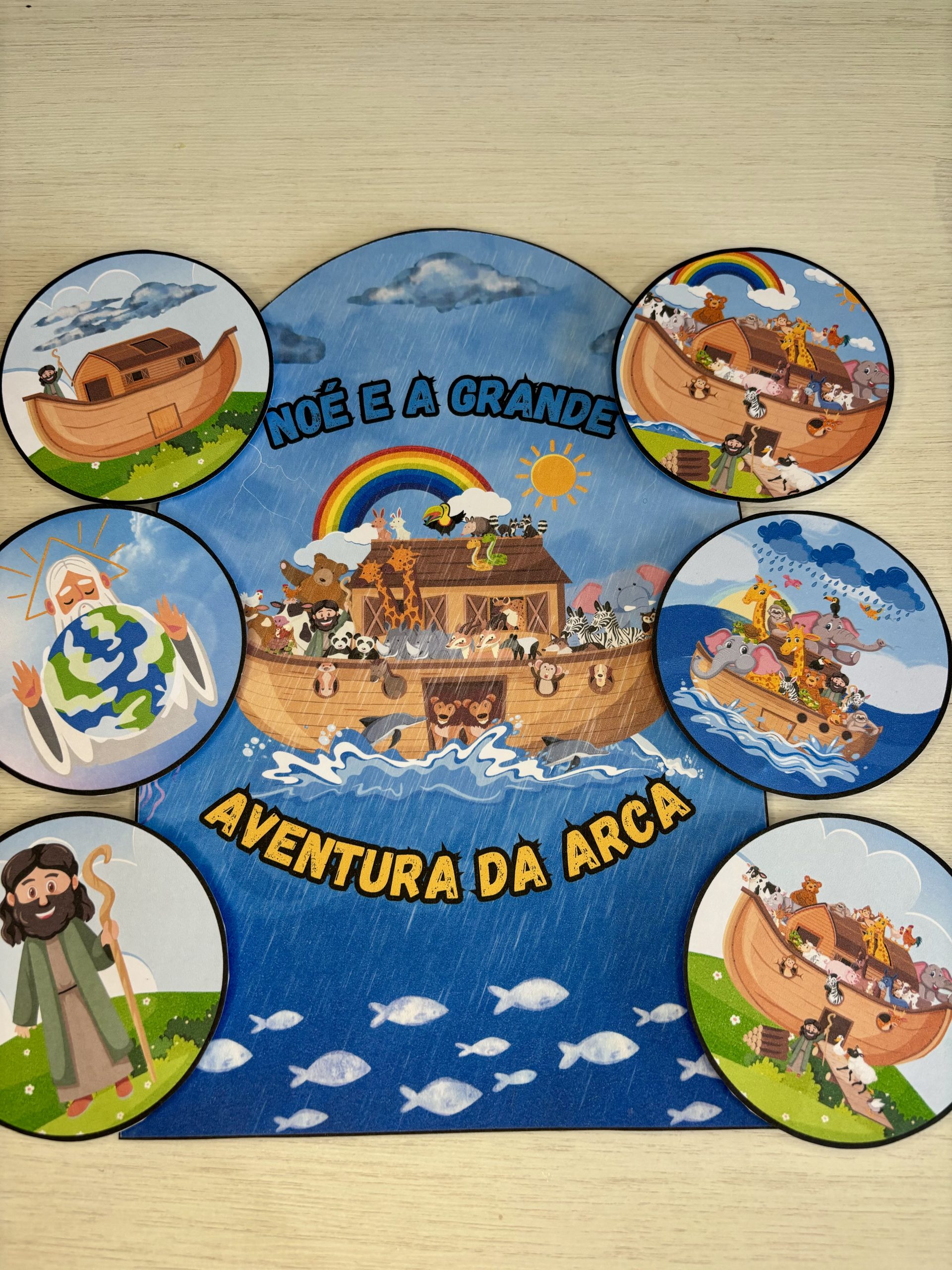 LUVA DE HISTÓRIA "NOÉ E A GRANDE ARCA"