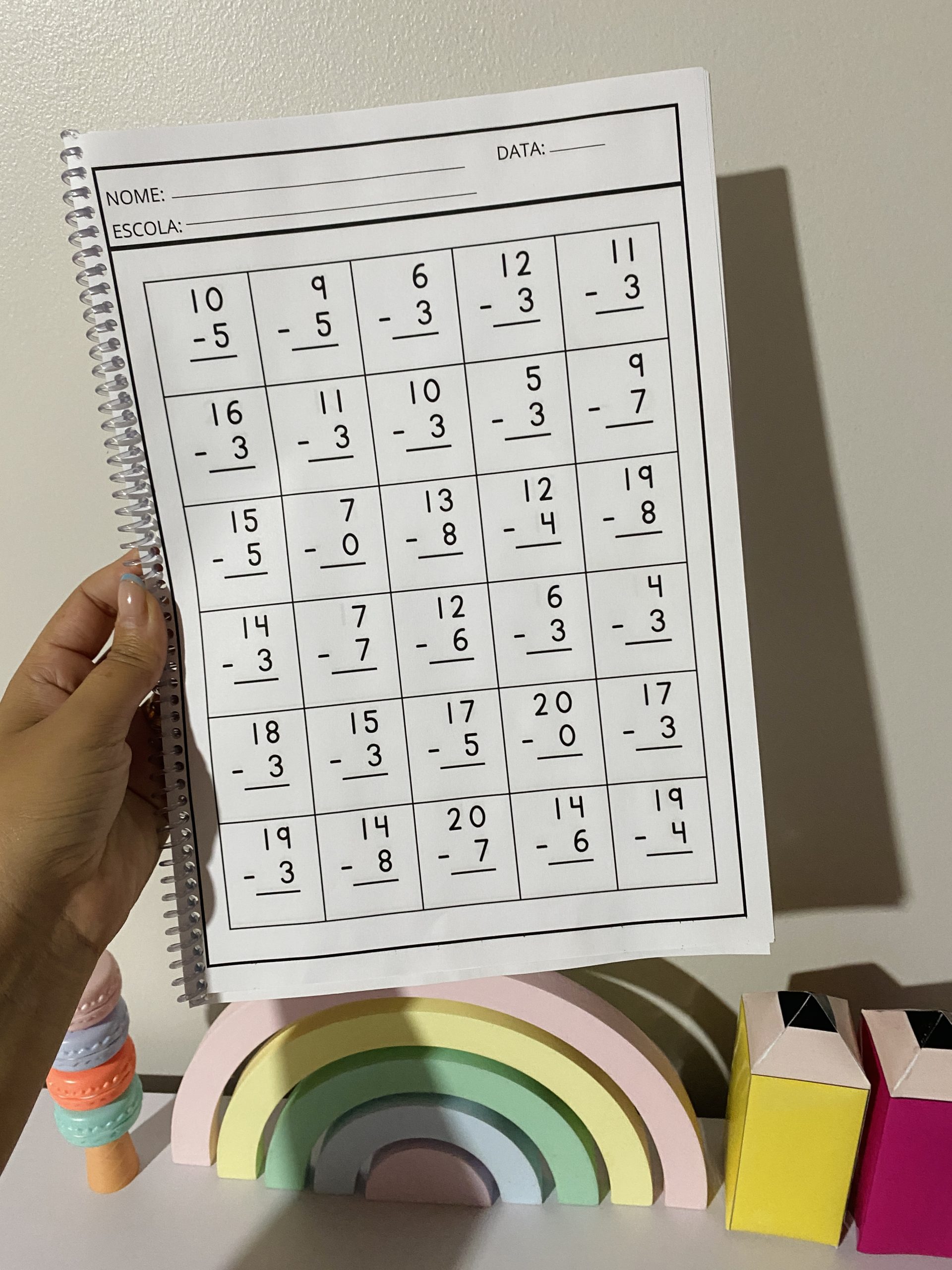 APOSTILA PROBLEMINHAS MATEMÁTICOS SUBTRAÇÃO - Imagem 2