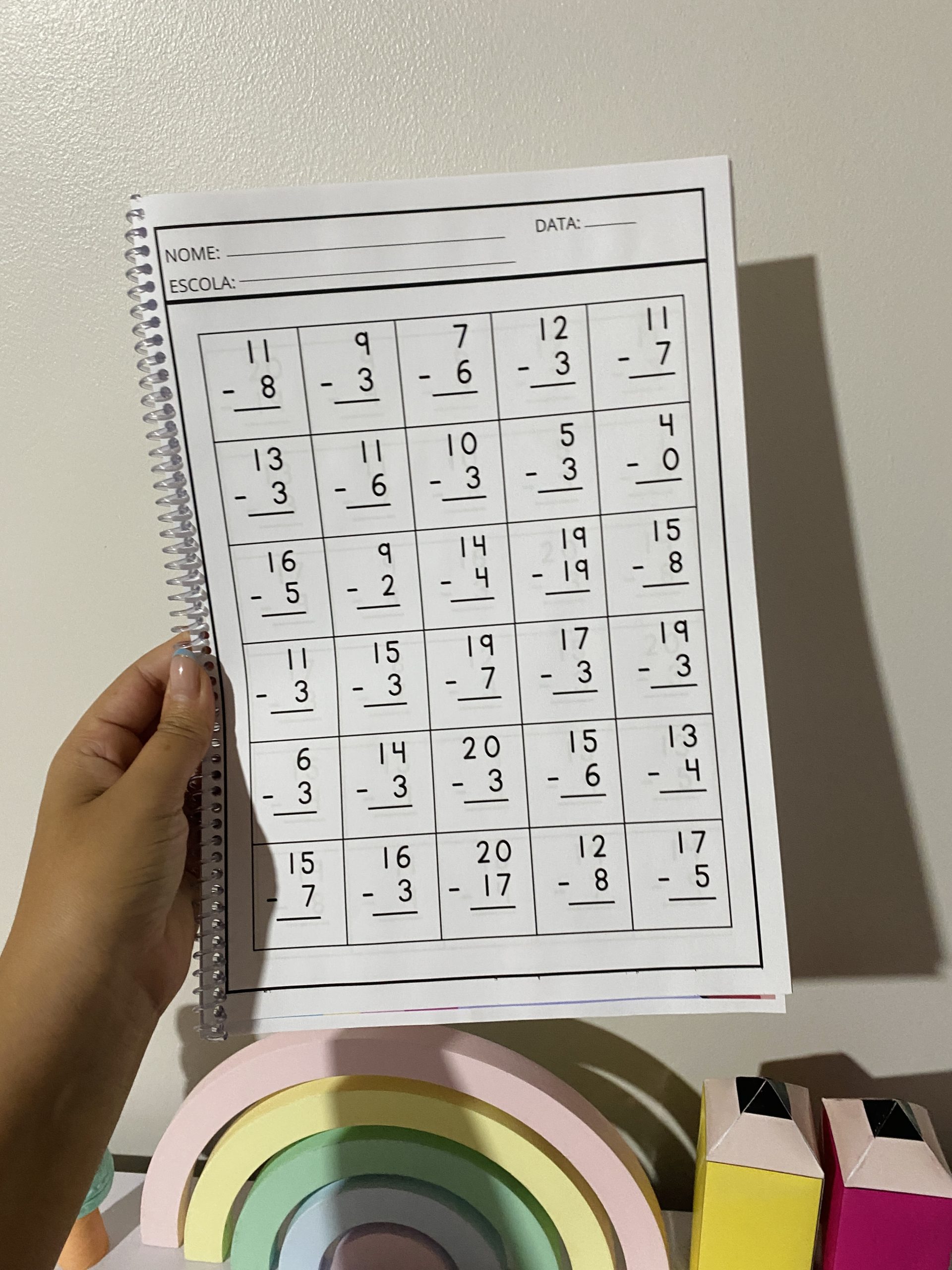 APOSTILA PROBLEMINHAS MATEMÁTICOS SUBTRAÇÃO - Imagem 3