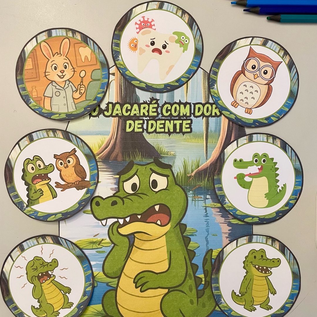 LUVA DE HISTÓRIA - O JACARÉ COM DOR DE DENTE