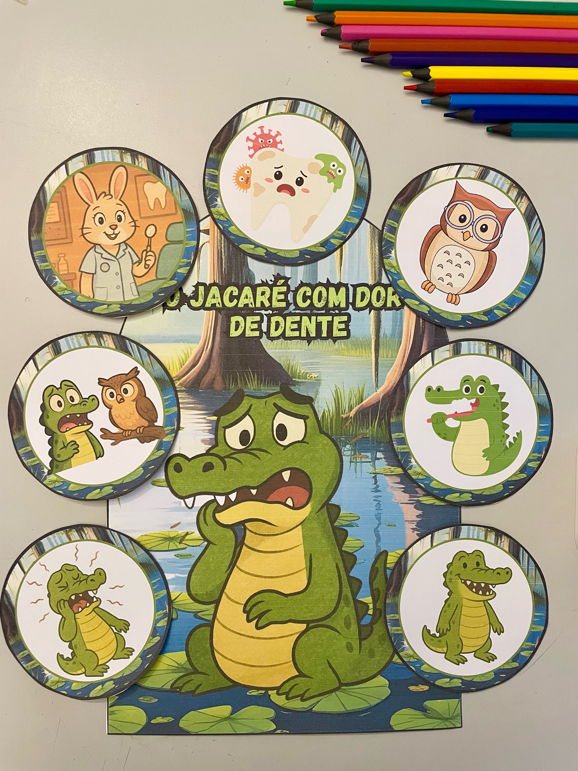 LUVA DE HISTÓRIA - O JACARÉ COM DOR DE DENTE