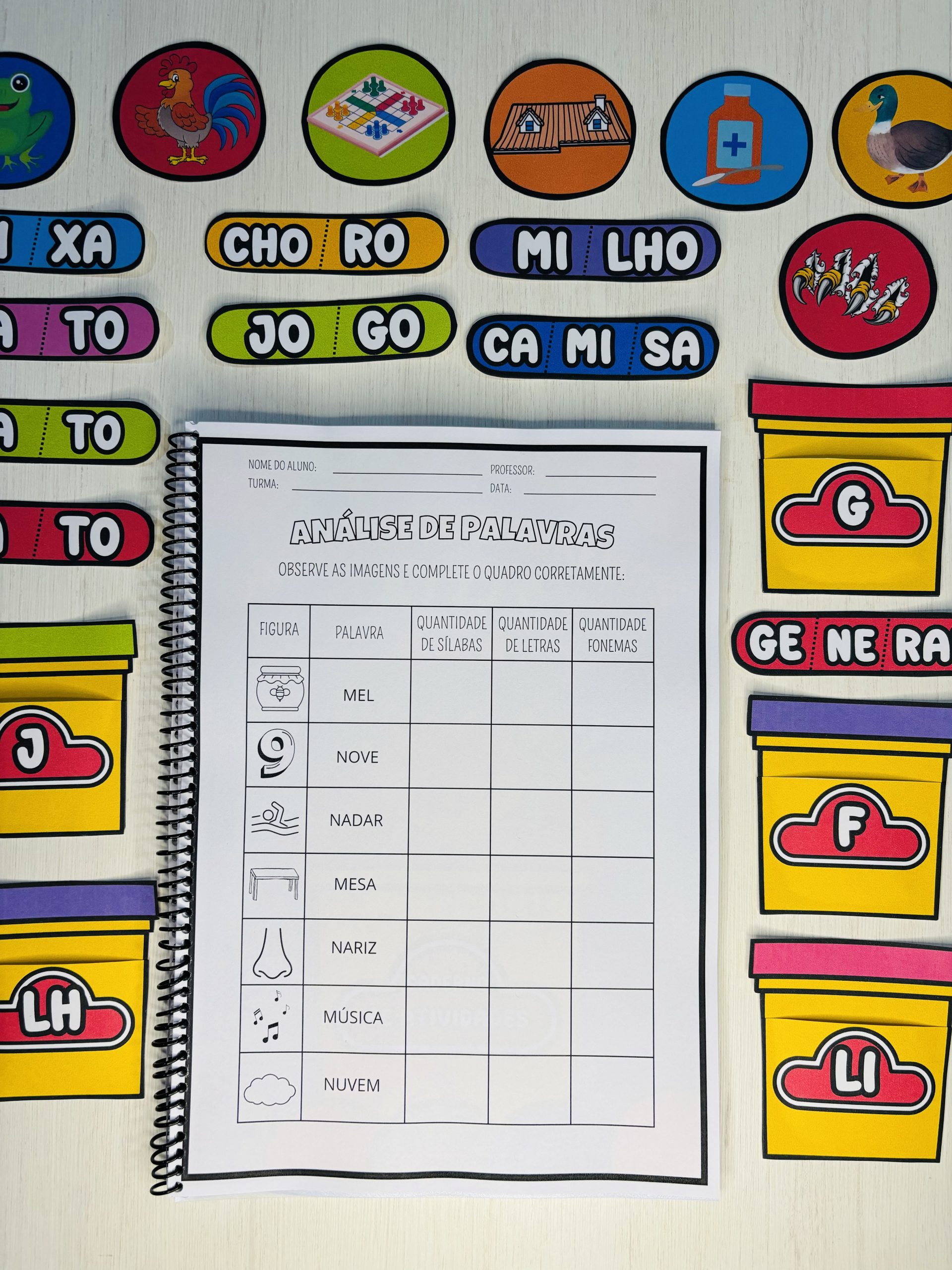 KIT ATIVIDADES ORTOGRAFIA E FONEMAS - Imagem 4