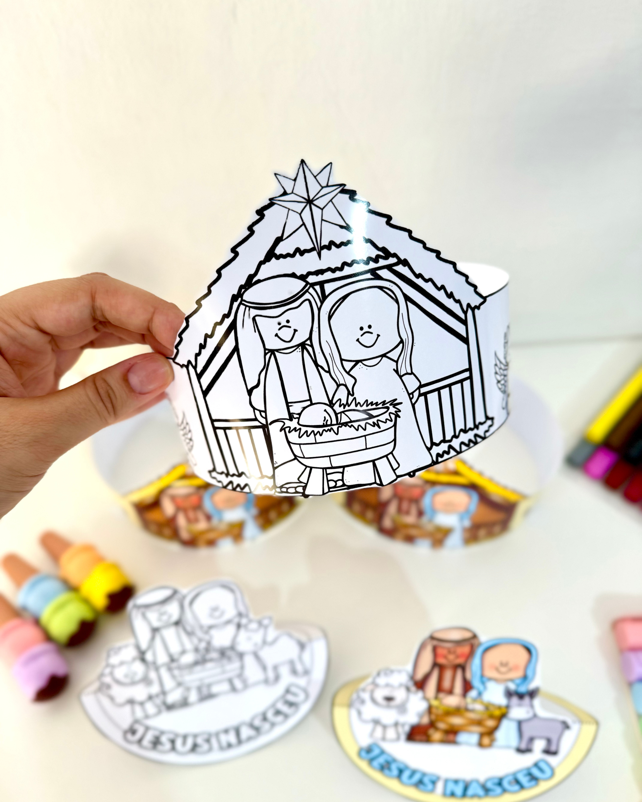 PRESÉPIO DANÇANTE E COROA - Imagem 5