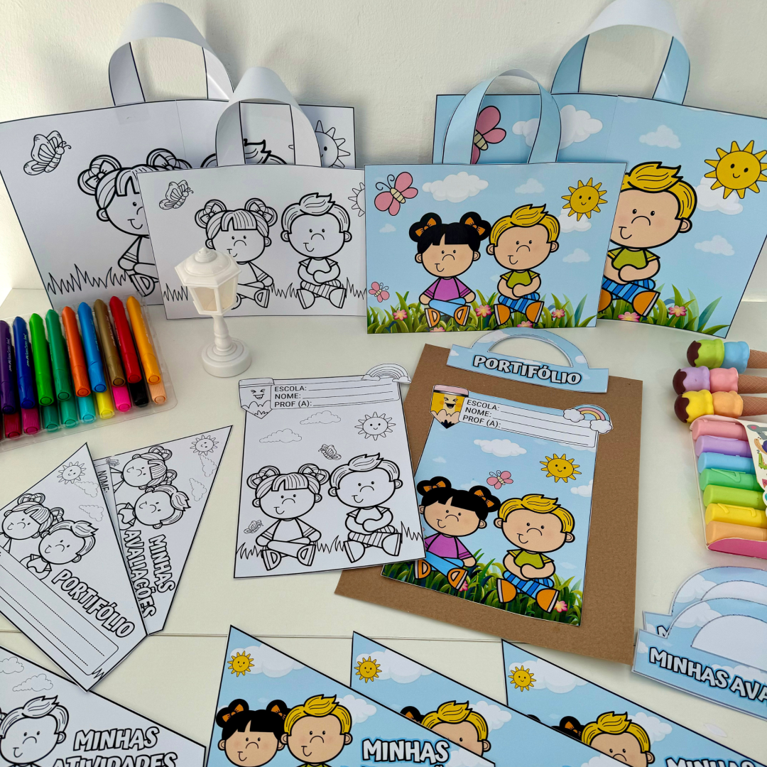 🌸 KIT CAPAS DE ATIVIDADES - TEMA JARDIM🌸