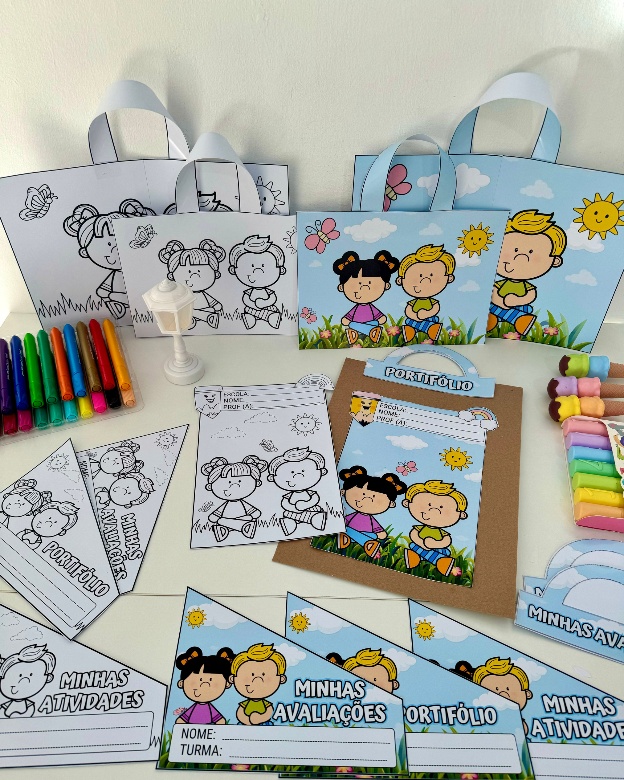 🌸 KIT CAPAS DE ATIVIDADES - TEMA JARDIM🌸