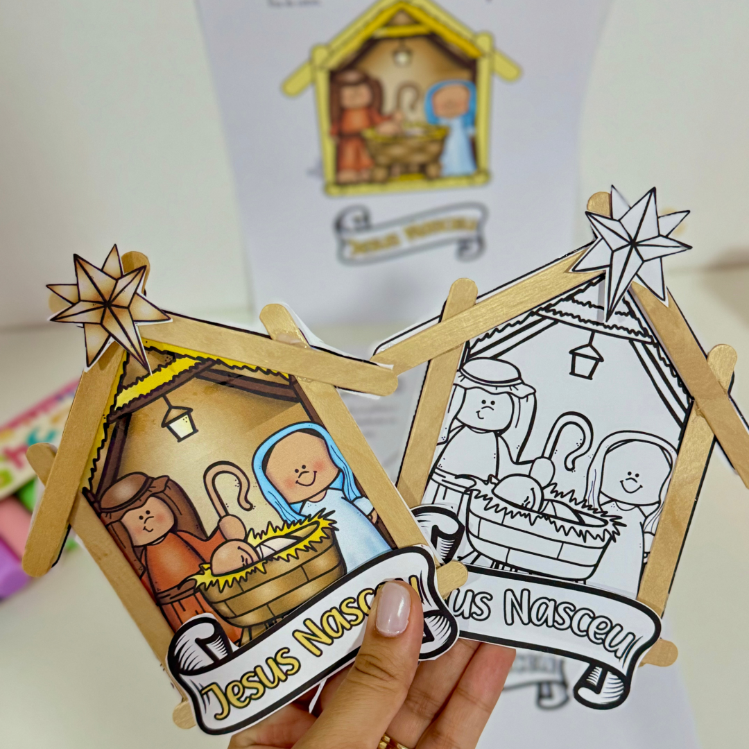 ATIVIDADE PRESÉPIO DE PALITOS