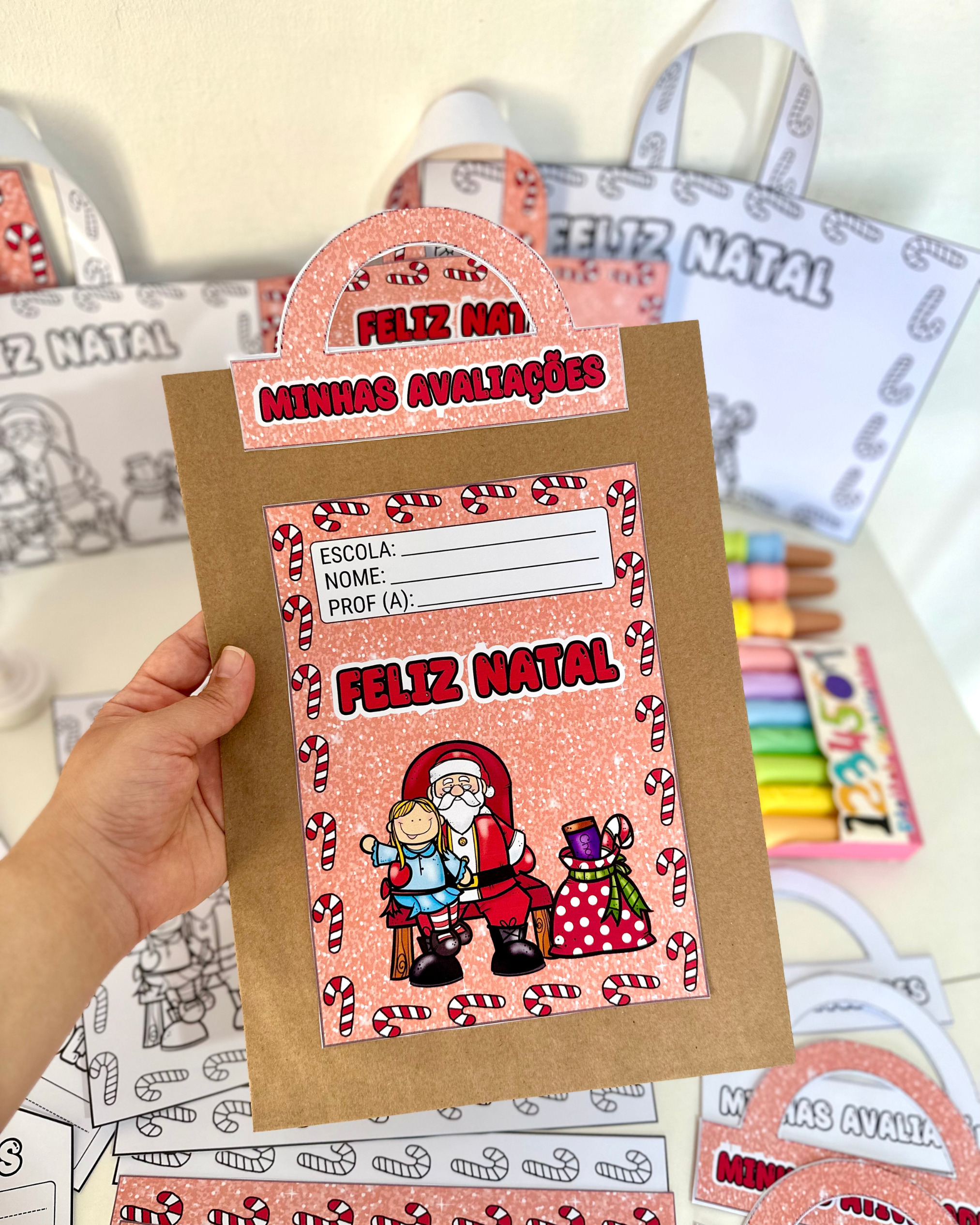 🎅KIT CAPAS DE ATIVIDADES – TEMA PAPAI NOEL🎅 - Imagem 4