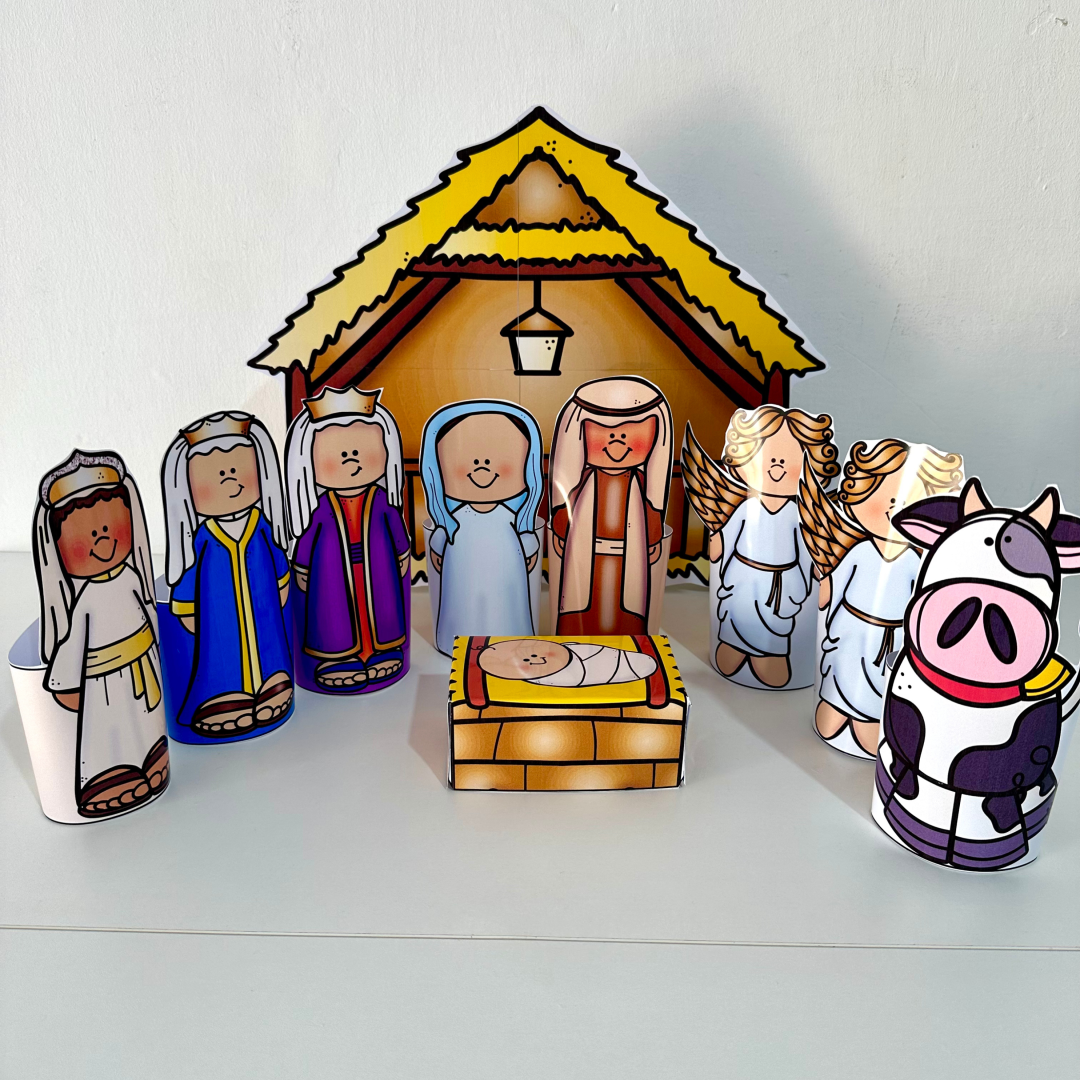 PRESÉPIO 3D COLORIDO