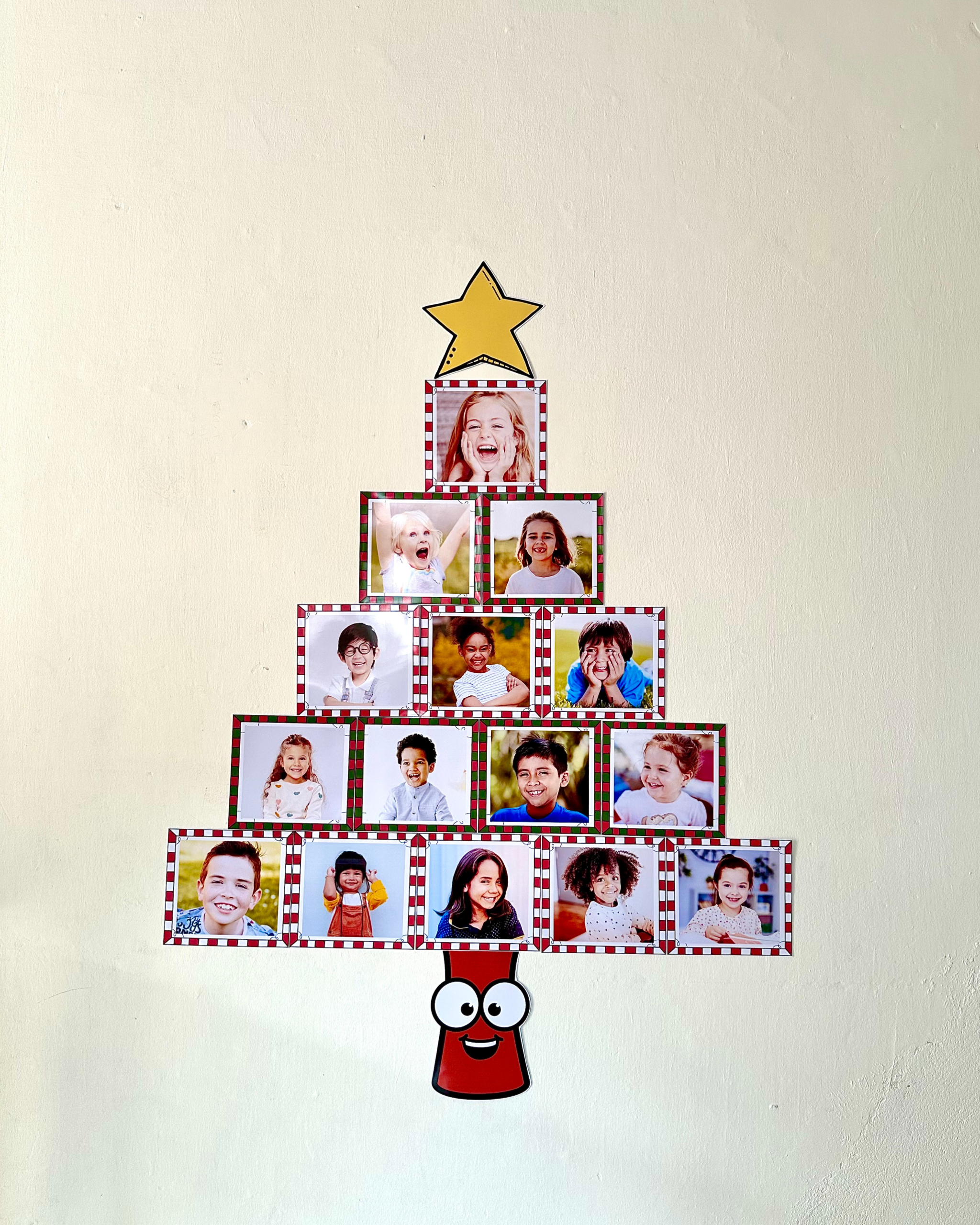 ÁRVORE DE NATAL MURAL DE FOTOS