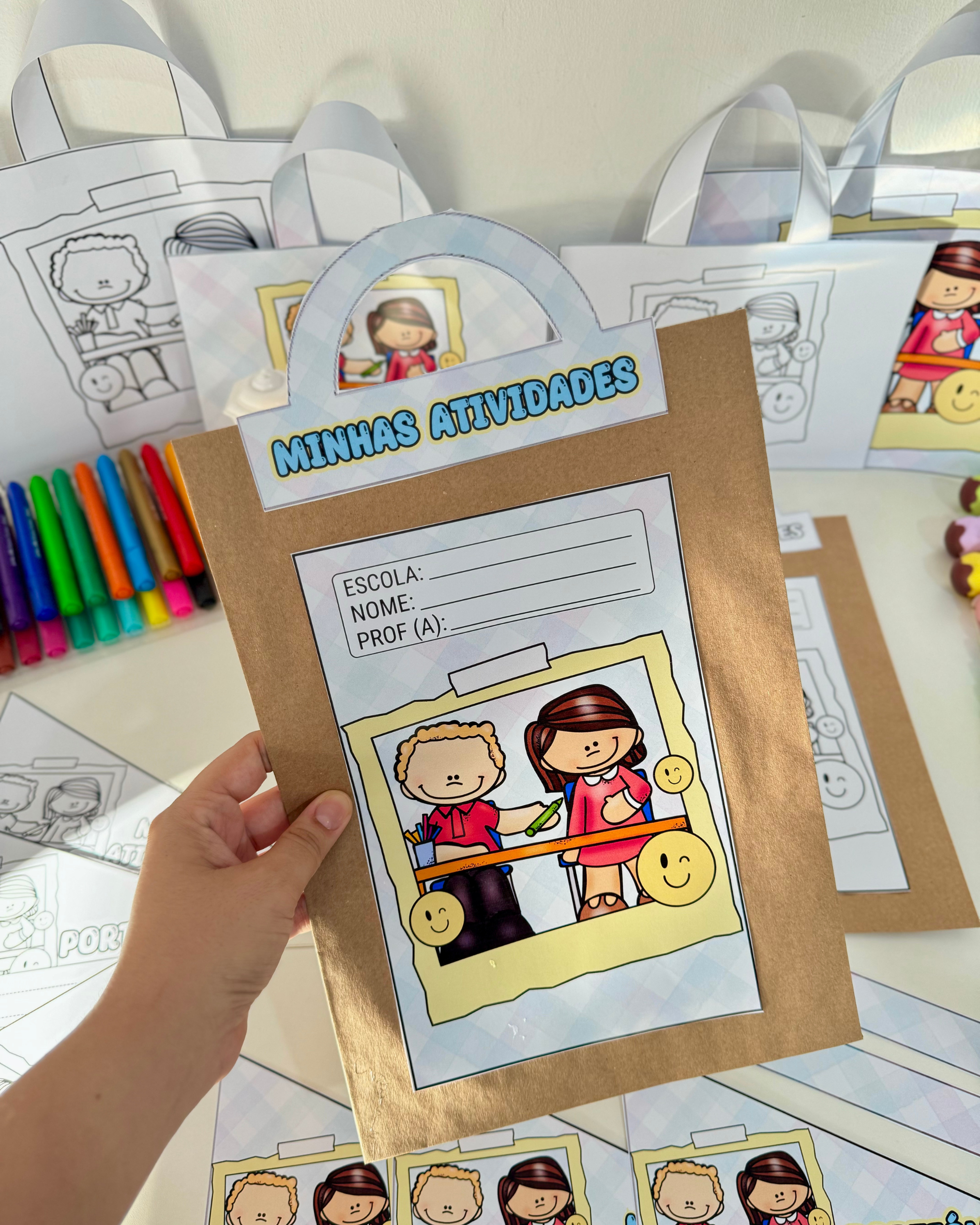 📚 KIT CAPAS DE ATIVIDADES - TEMA ESCOLA - Imagem 4