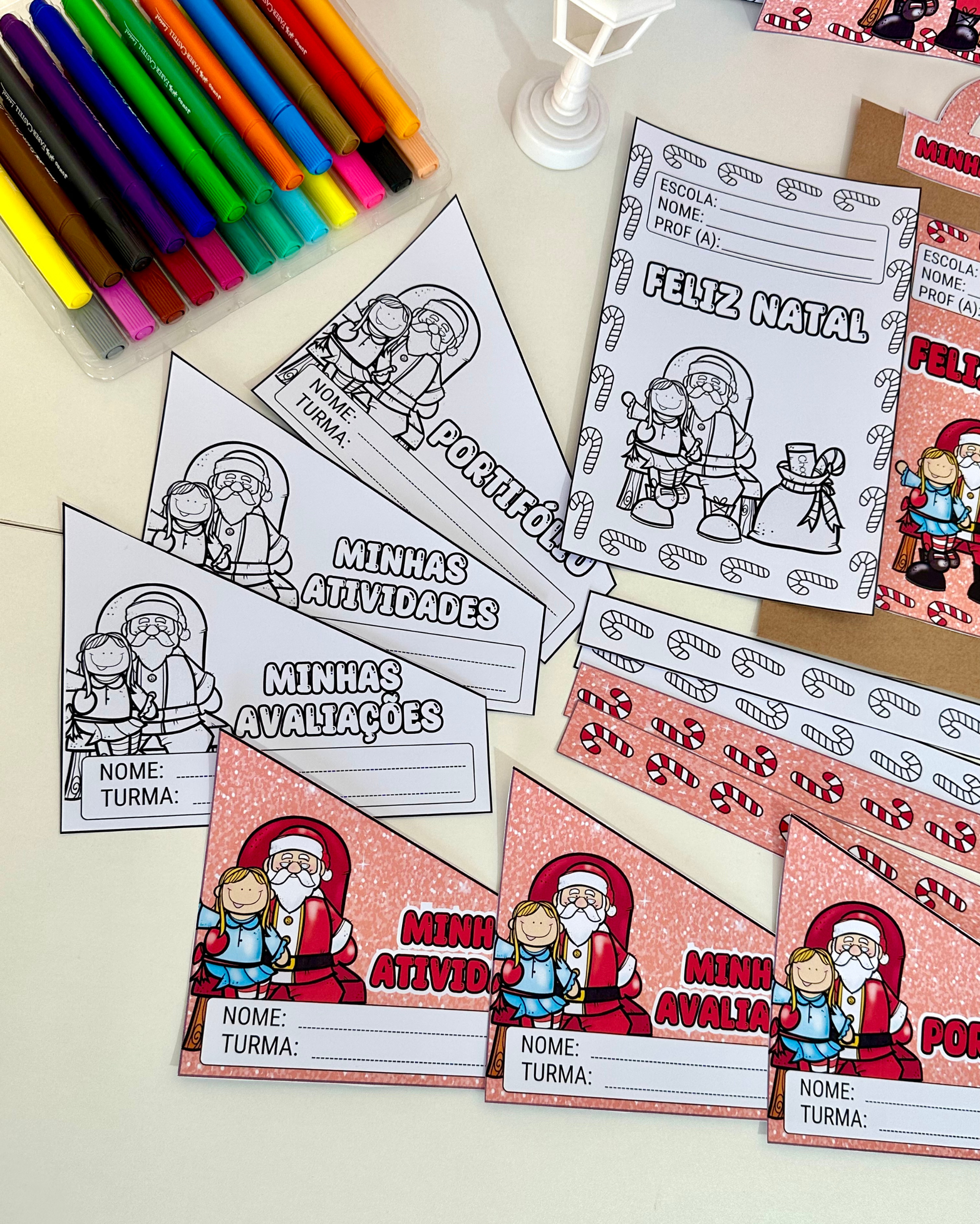 🎅KIT CAPAS DE ATIVIDADES – TEMA PAPAI NOEL🎅 - Imagem 2